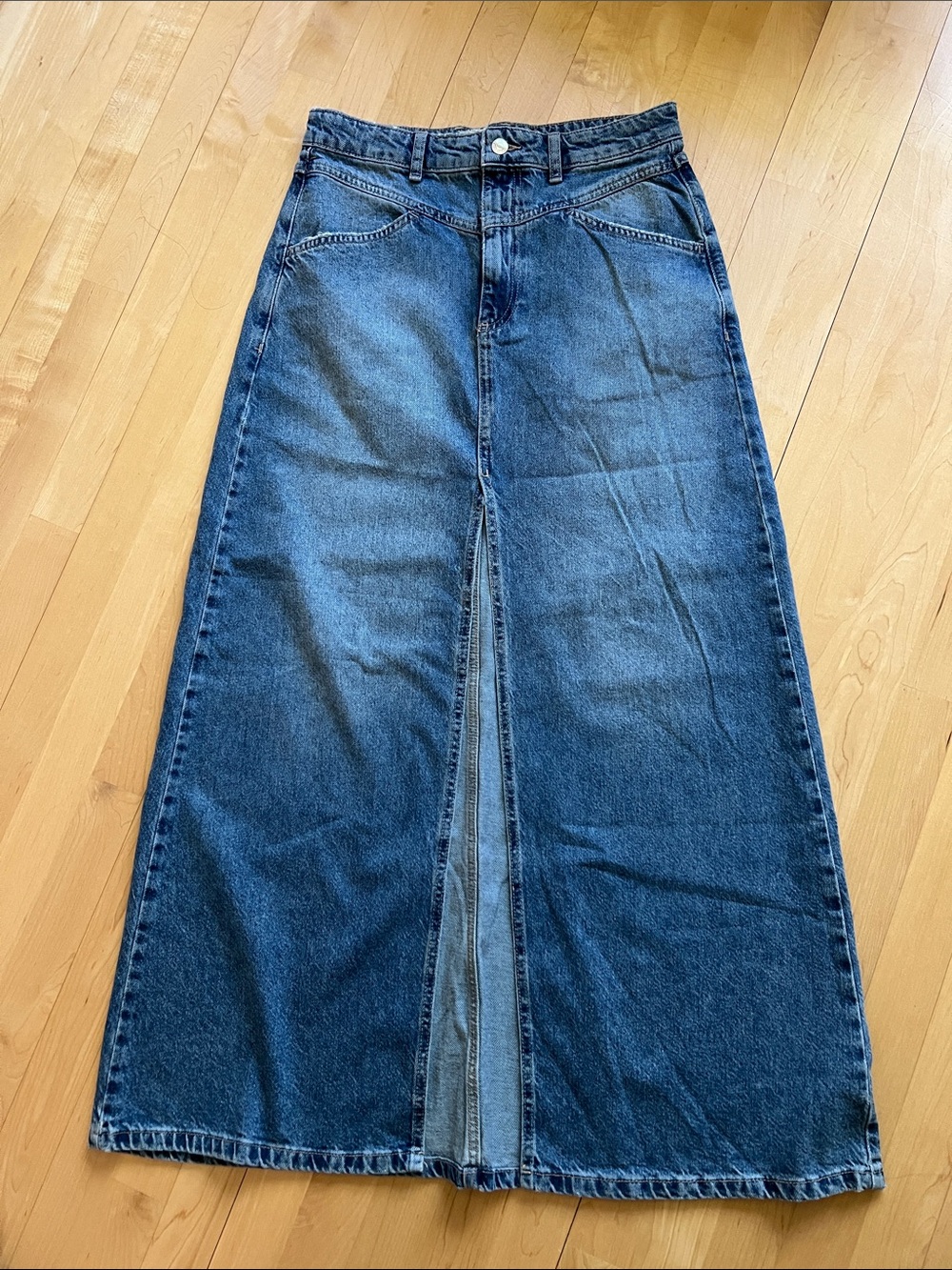 Free People Denim Maxi Skirt sizes 8 and 12 - Picture 10 of 10